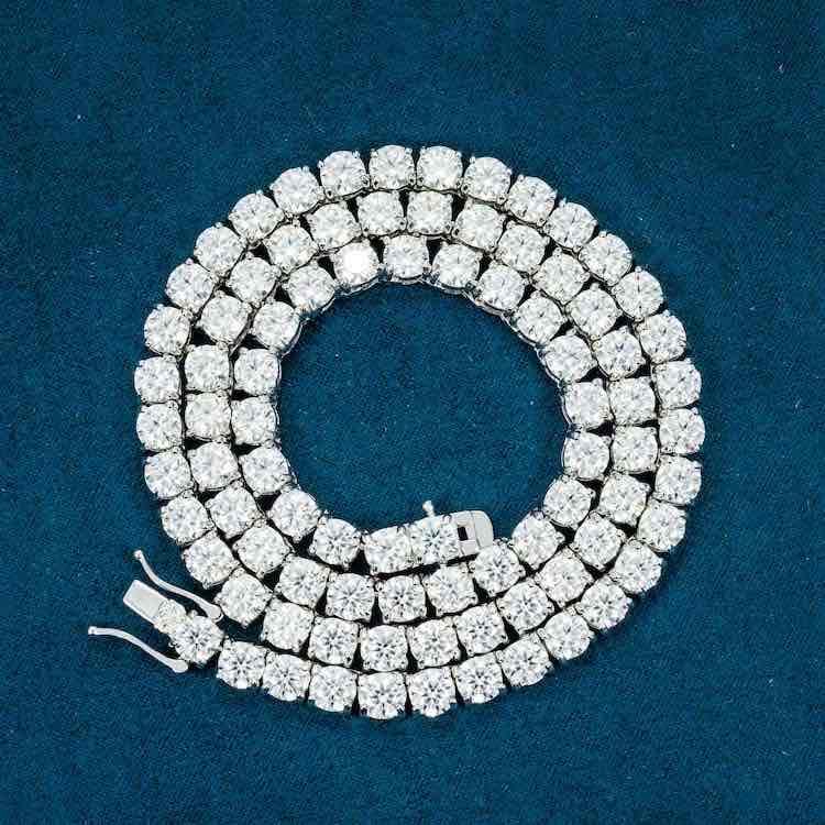 Moissanite Tennis Necklace - 5mm