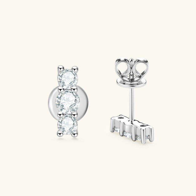 Saffron Moissanite Earring