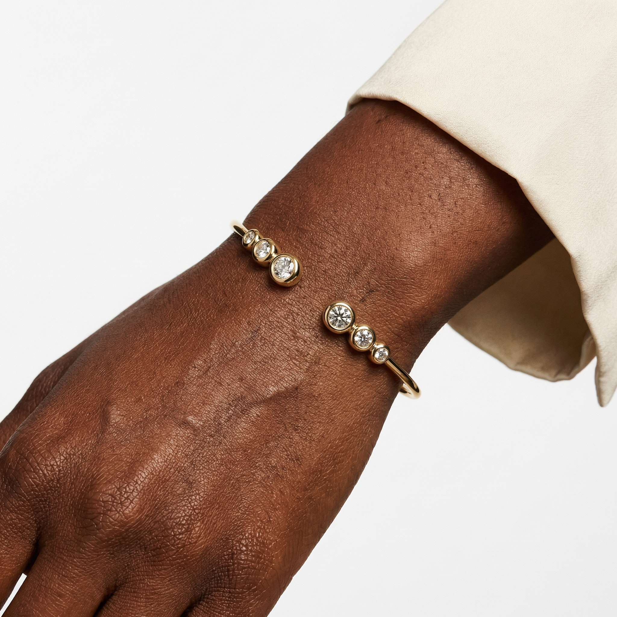 Trine Moissanite Bracelet