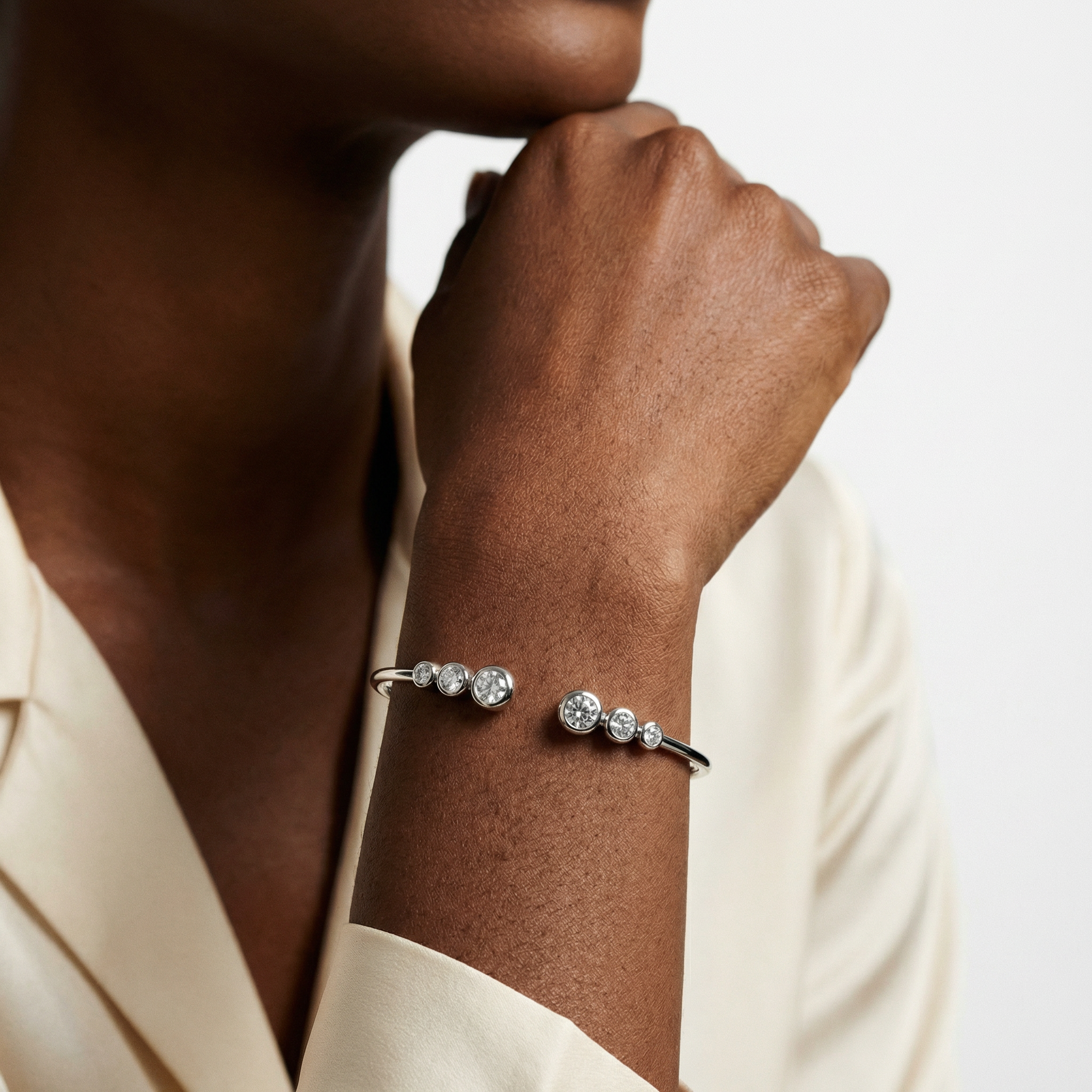 Trine Moissanite Bracelet