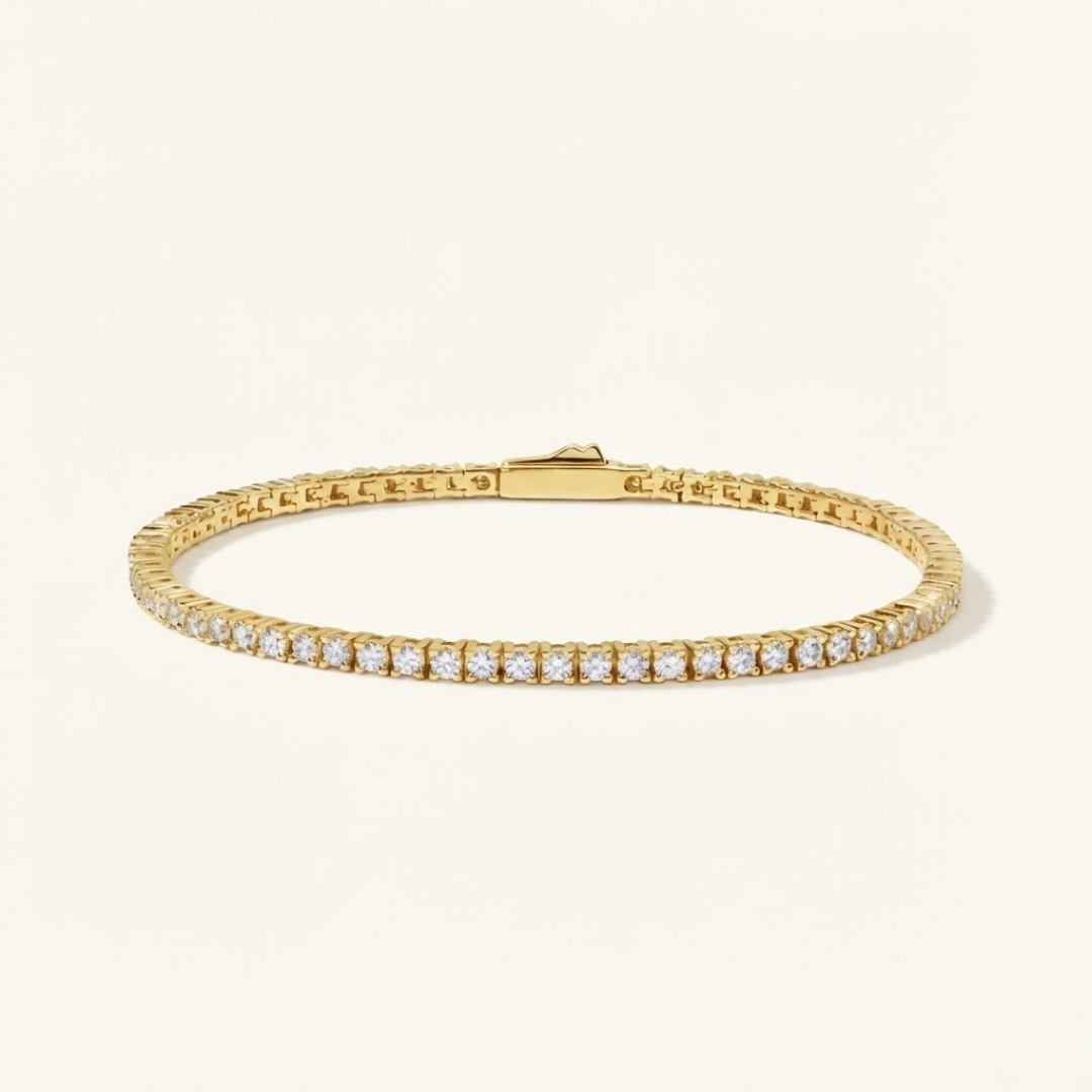 2mm Tennis Bracelet – 18k Gold