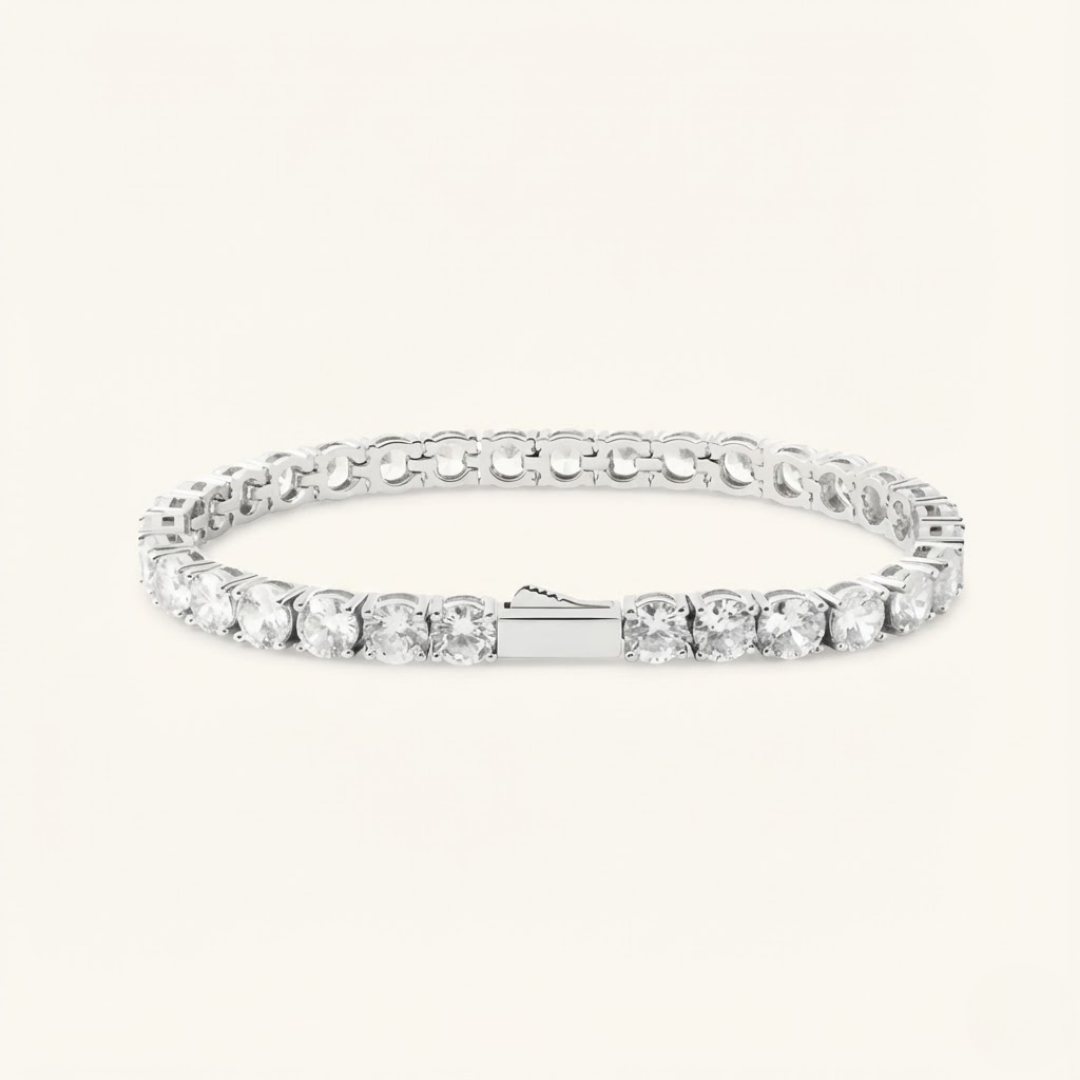 5mm Tennis Bracelet – 18k White Gold