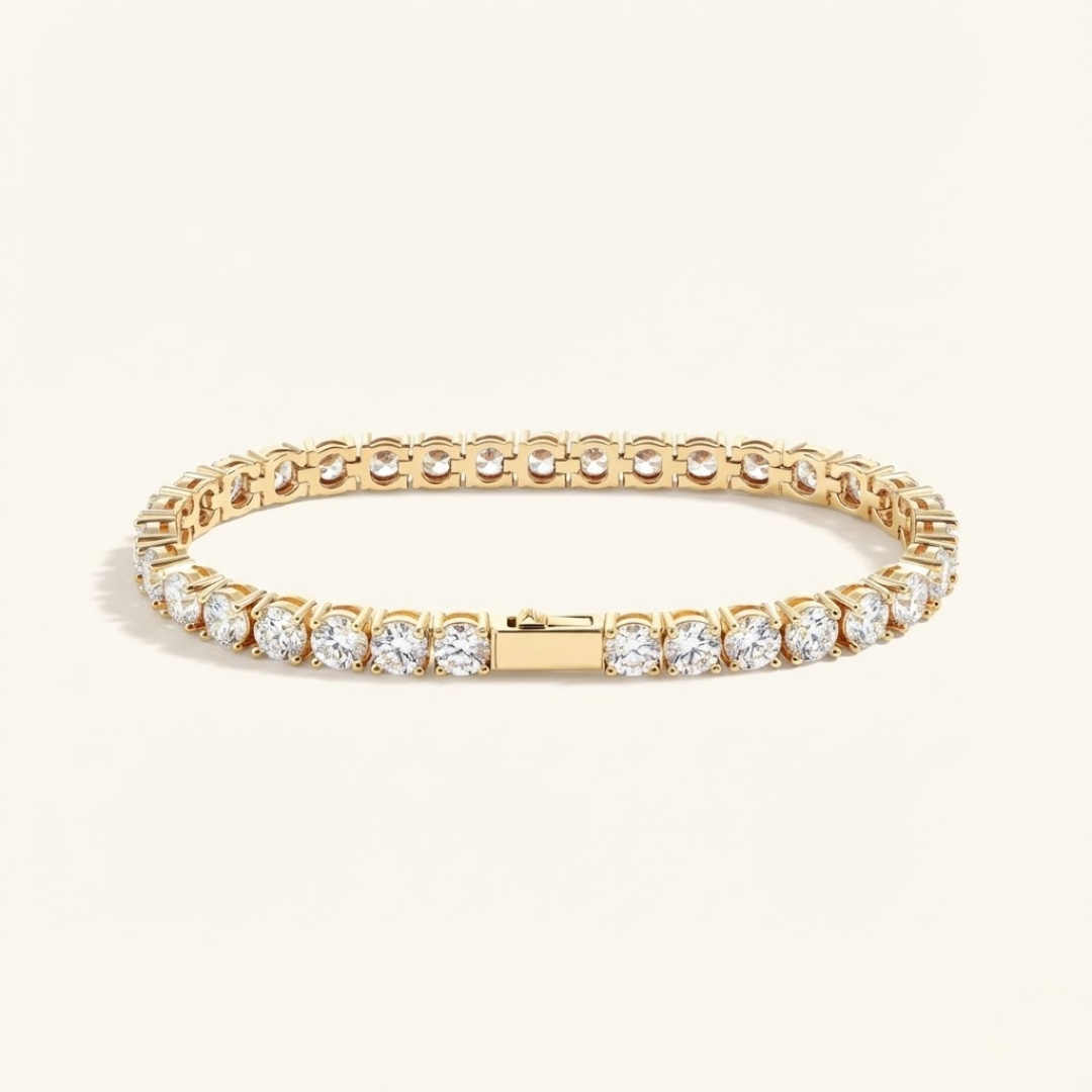 5mm Tennis Bracelet – 18k Gold