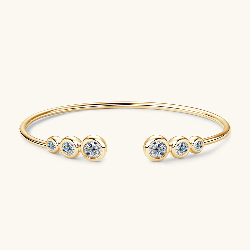 Round Bezel Cuff Bracelet – Trine
