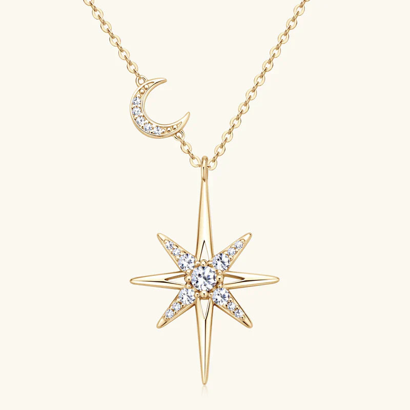 Heart Pavé Star Pendant Necklace – Caylene
