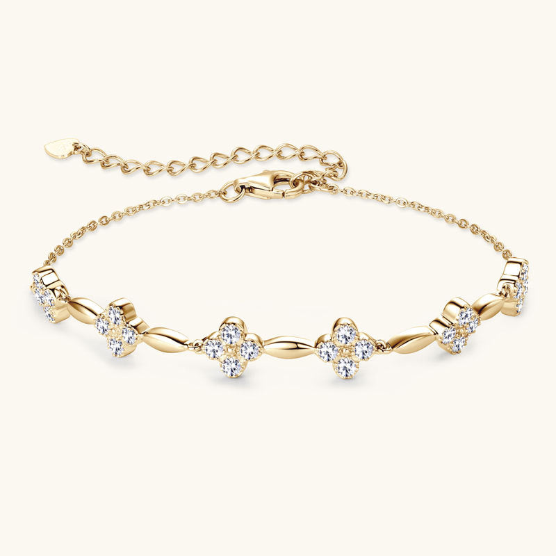 Cluster Flower Bangle Bracelet – Brocade