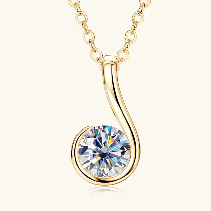 Round Bezel Pendant Necklace – Rowella