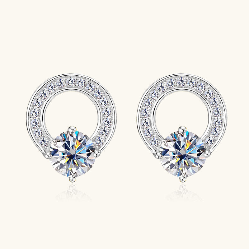 Quincy Moissanite Earring
