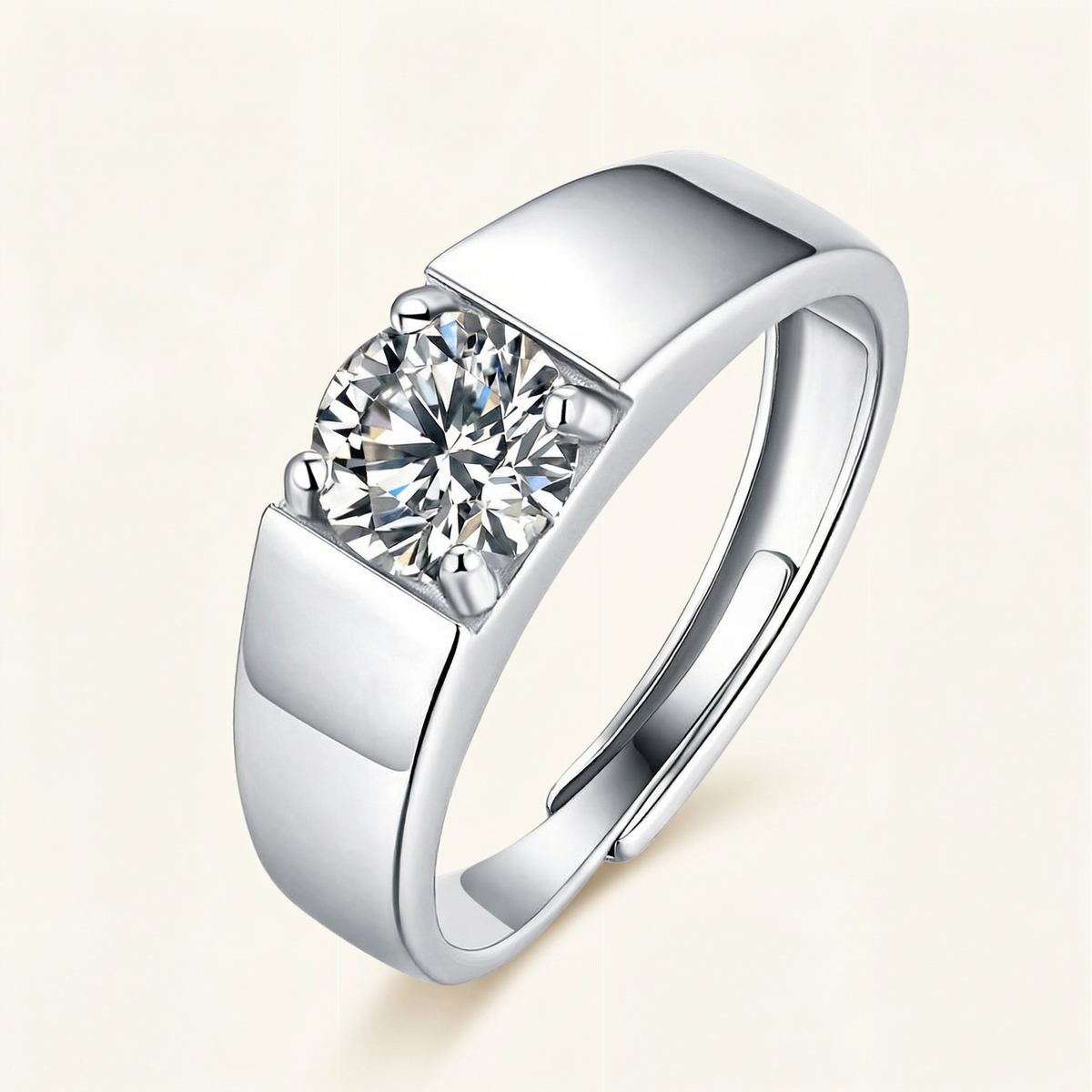 Runder Solitär-Ring – Faye