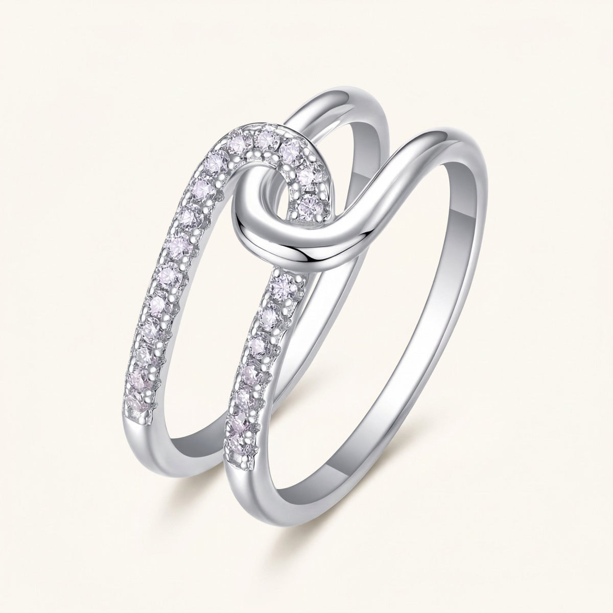 Pavé Twist Ring – Reva