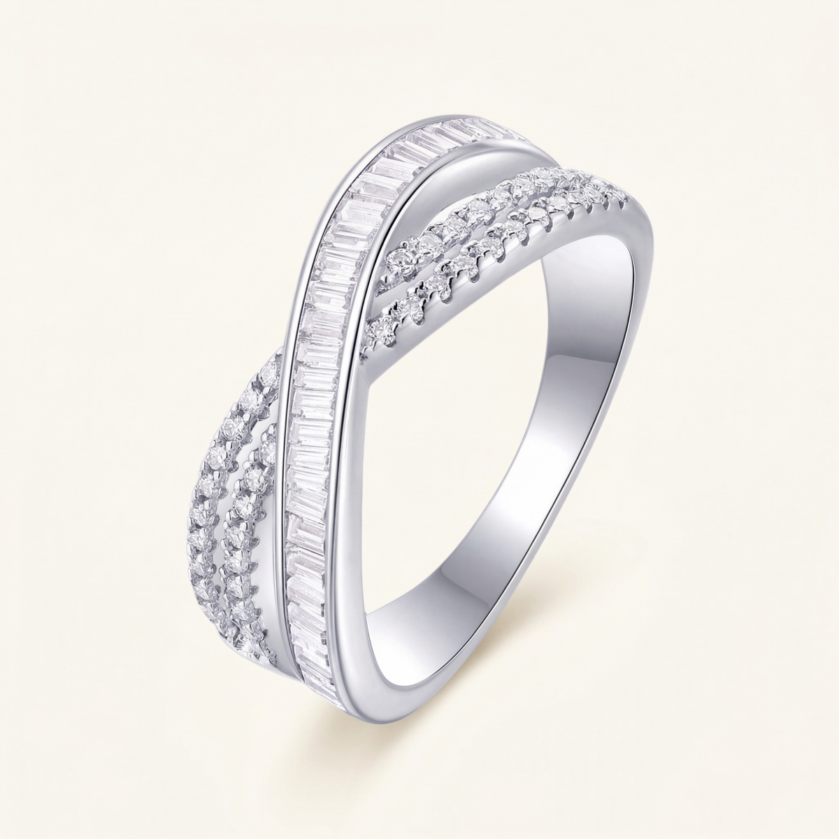 Baguette Pavé Ring – Brooke