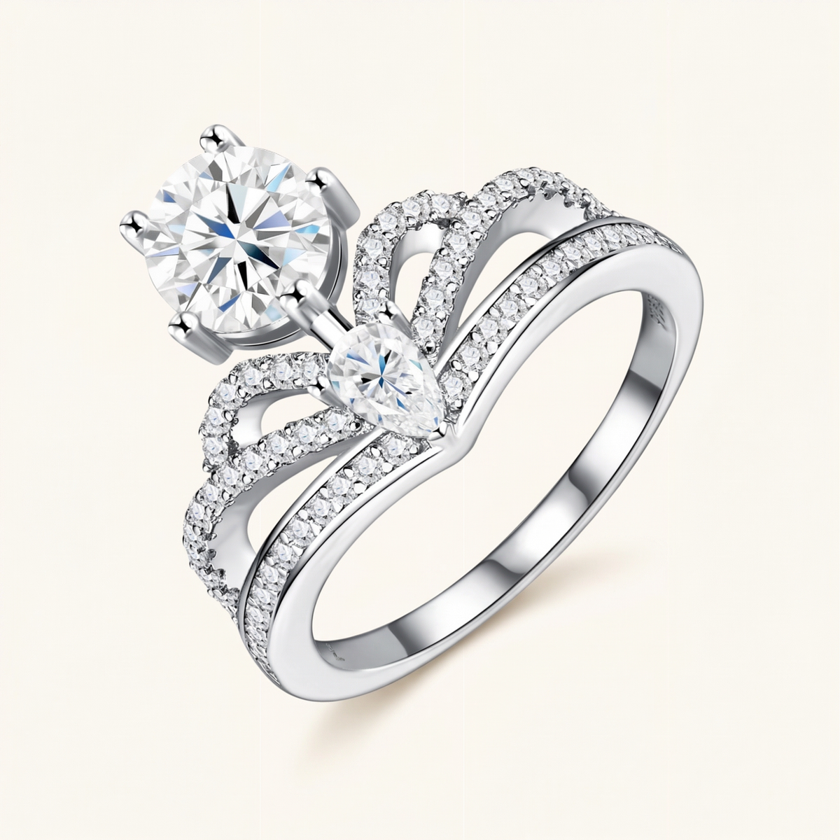 Runder Pavé-Ring – Camille