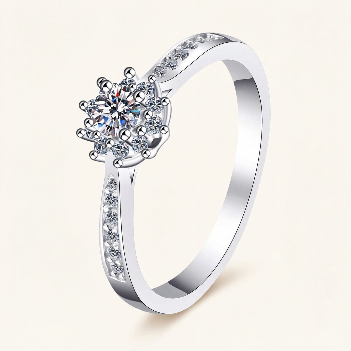 Runder Halo-Blüten-Ring – Flora