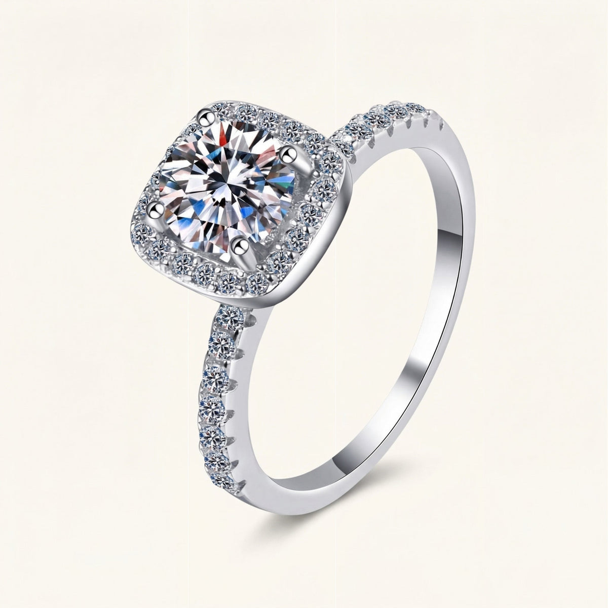 Cushion Halo Ring – Winter