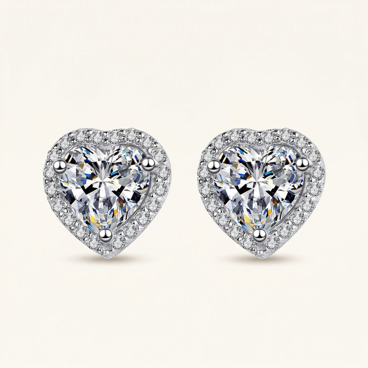 Heart Halo Circle Earrings – Ondine