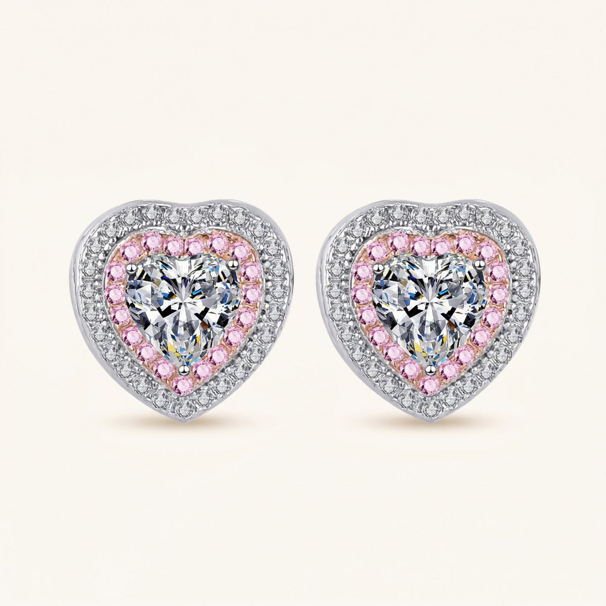 Heart Halo Earrings – Maeve
