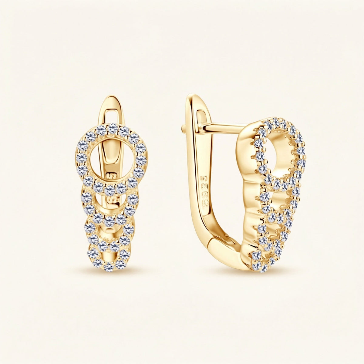 Pavé Drop Earrings – Seren