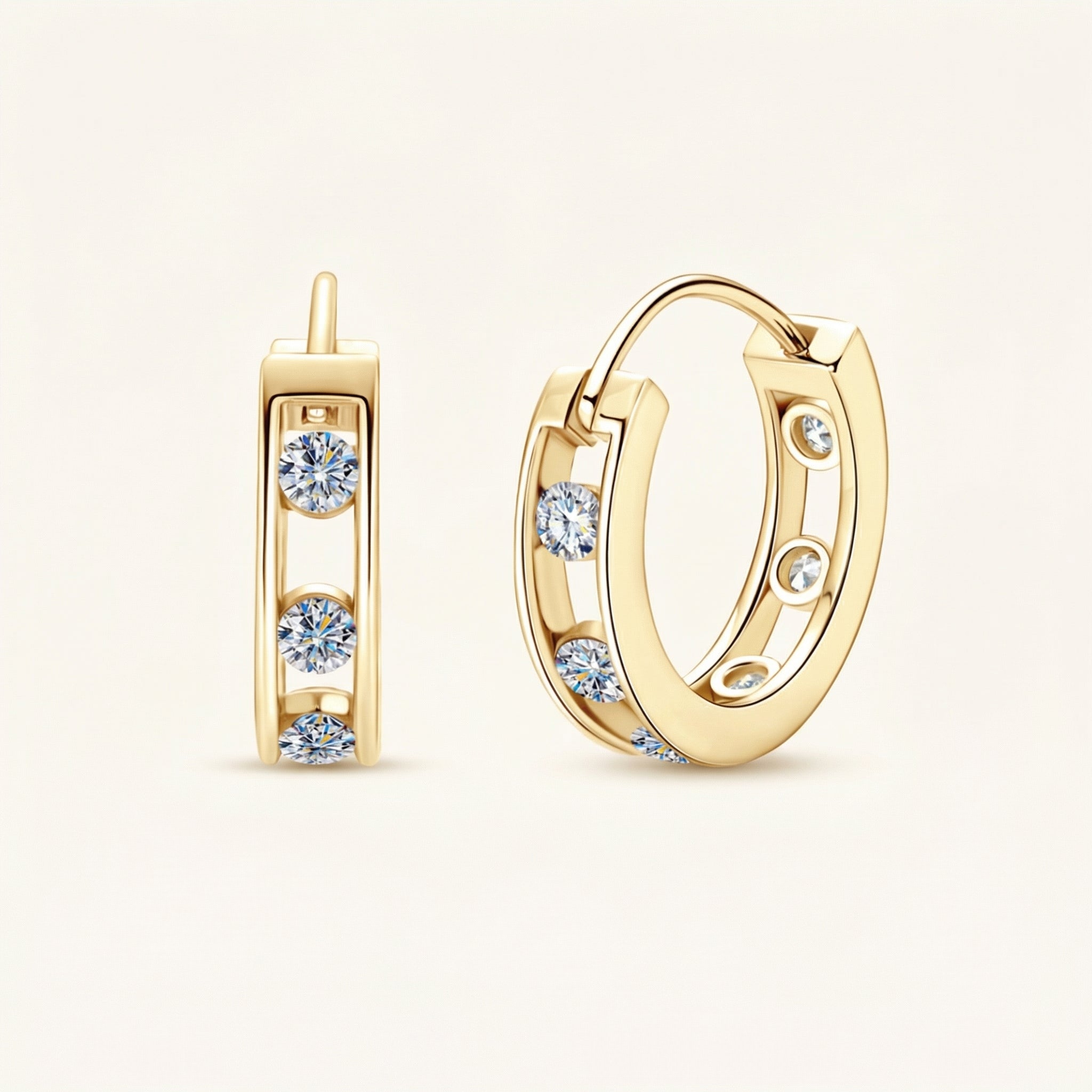 Zinnia Moissanite Earring