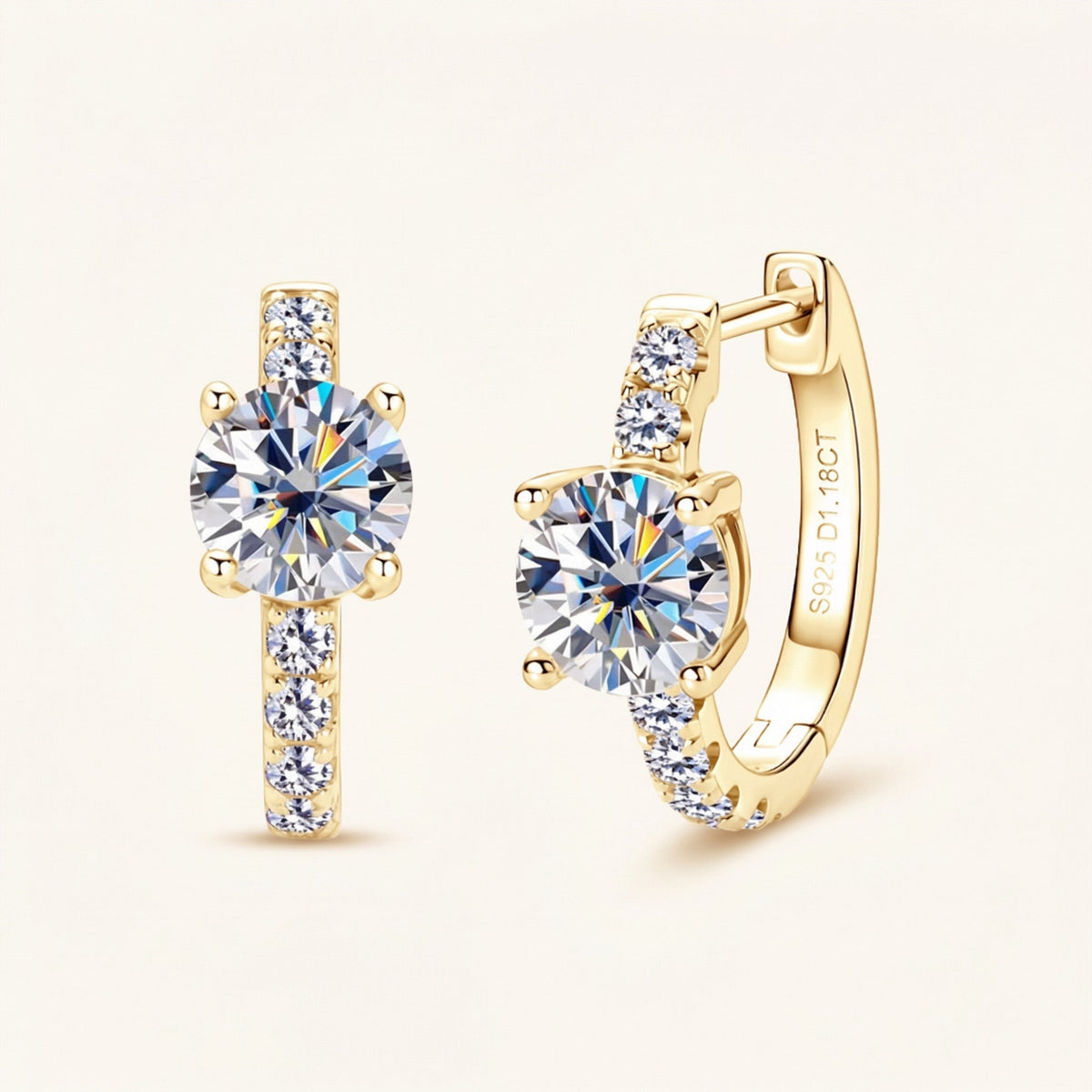 Round Huggie Earrings – Fleur