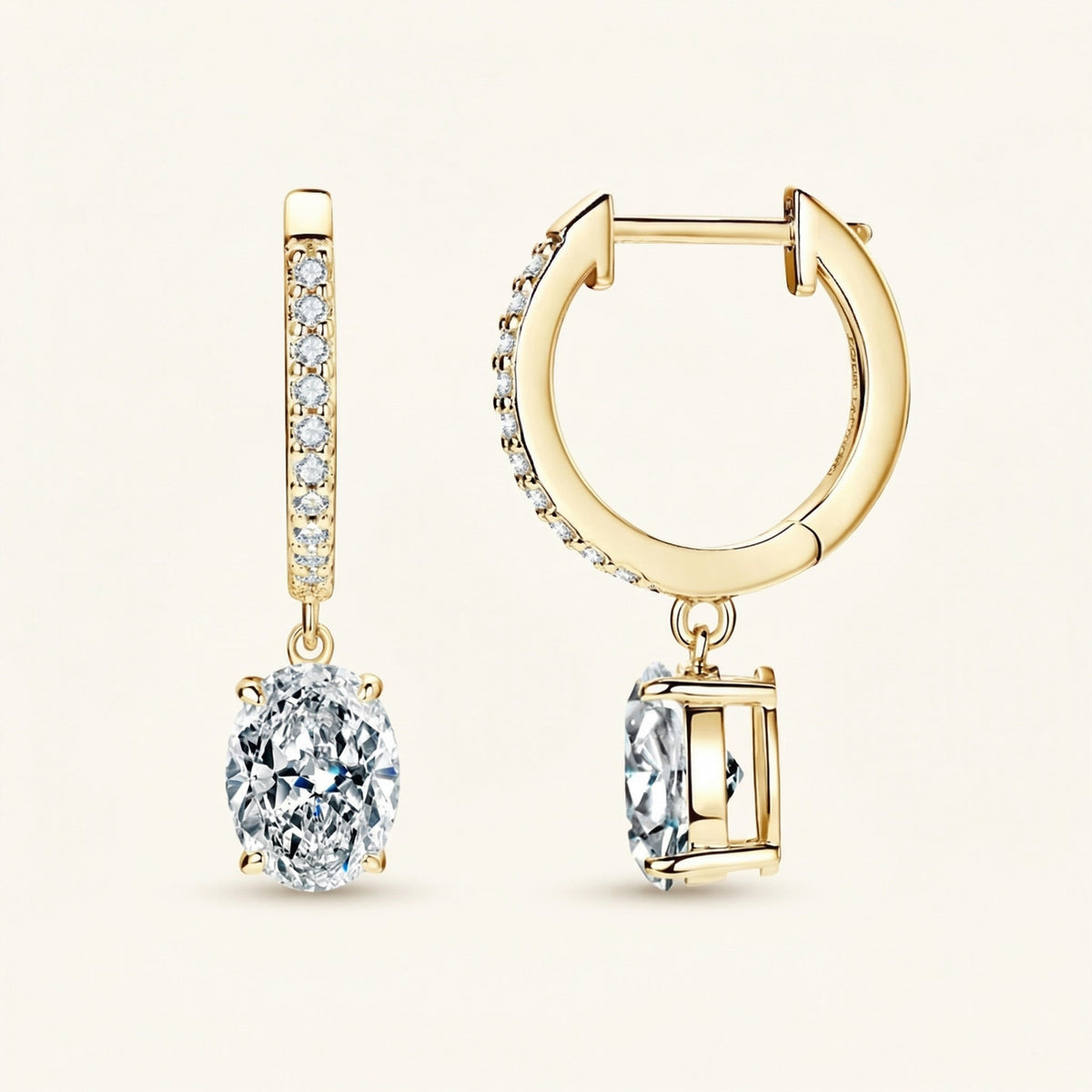 Oval Huggie Earrings – Marlowe