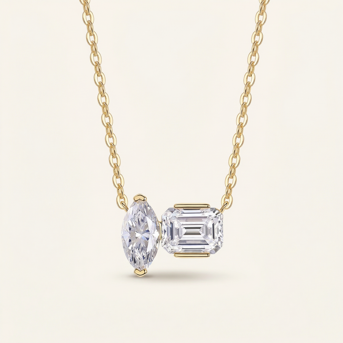 Emerald-Cut Chain Necklace – Brexley