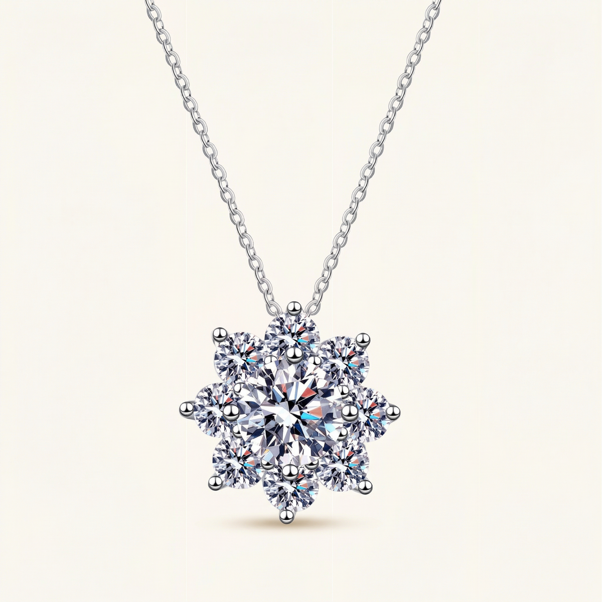 Heart Cluster Flower Pendant Necklace – Corin