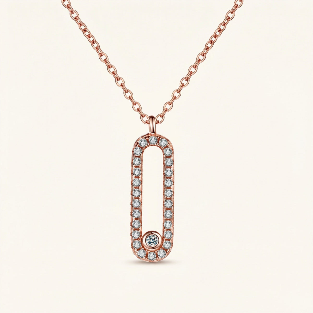 Oval Bezel Pendant Necklace – Auryn