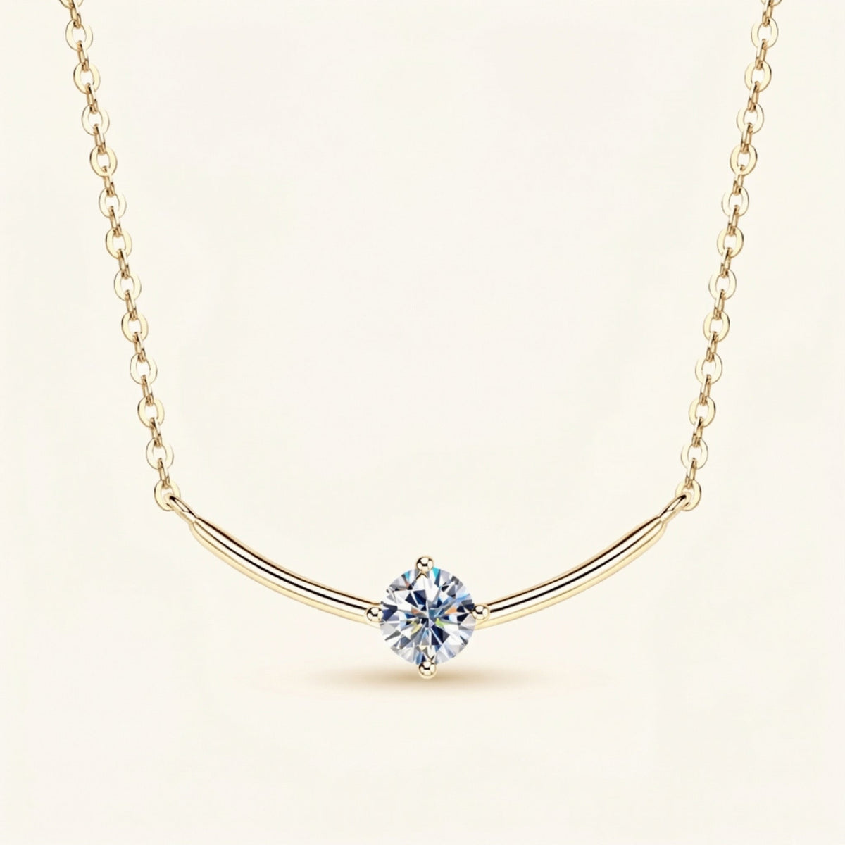 Round Bar Chain Necklace – Catriona