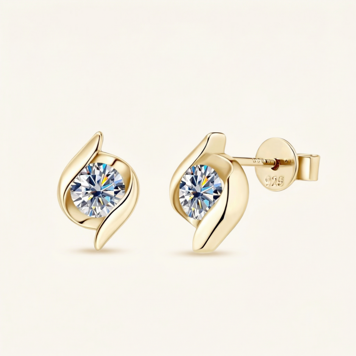 Round Stud Earrings – Solara