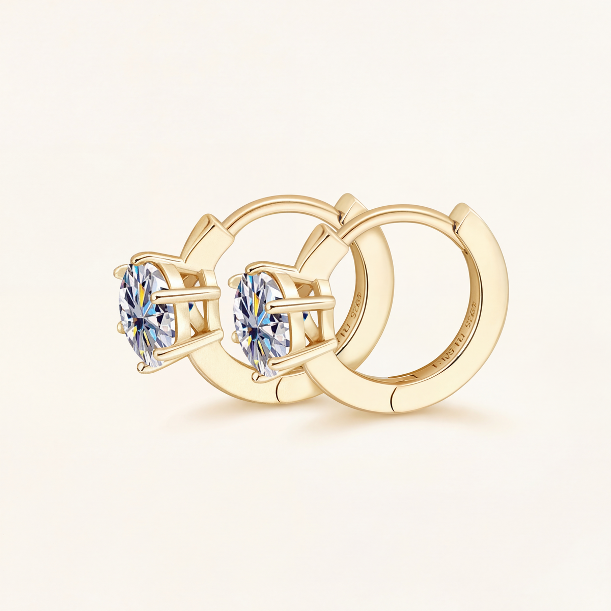 Round Huggie Earrings – Orin
