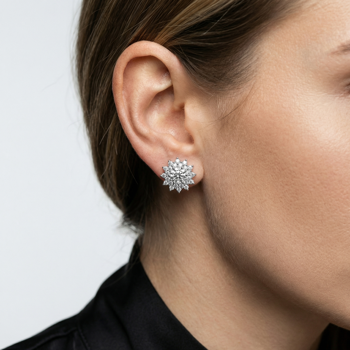 Heart Flower Stud Earrings – Sloane