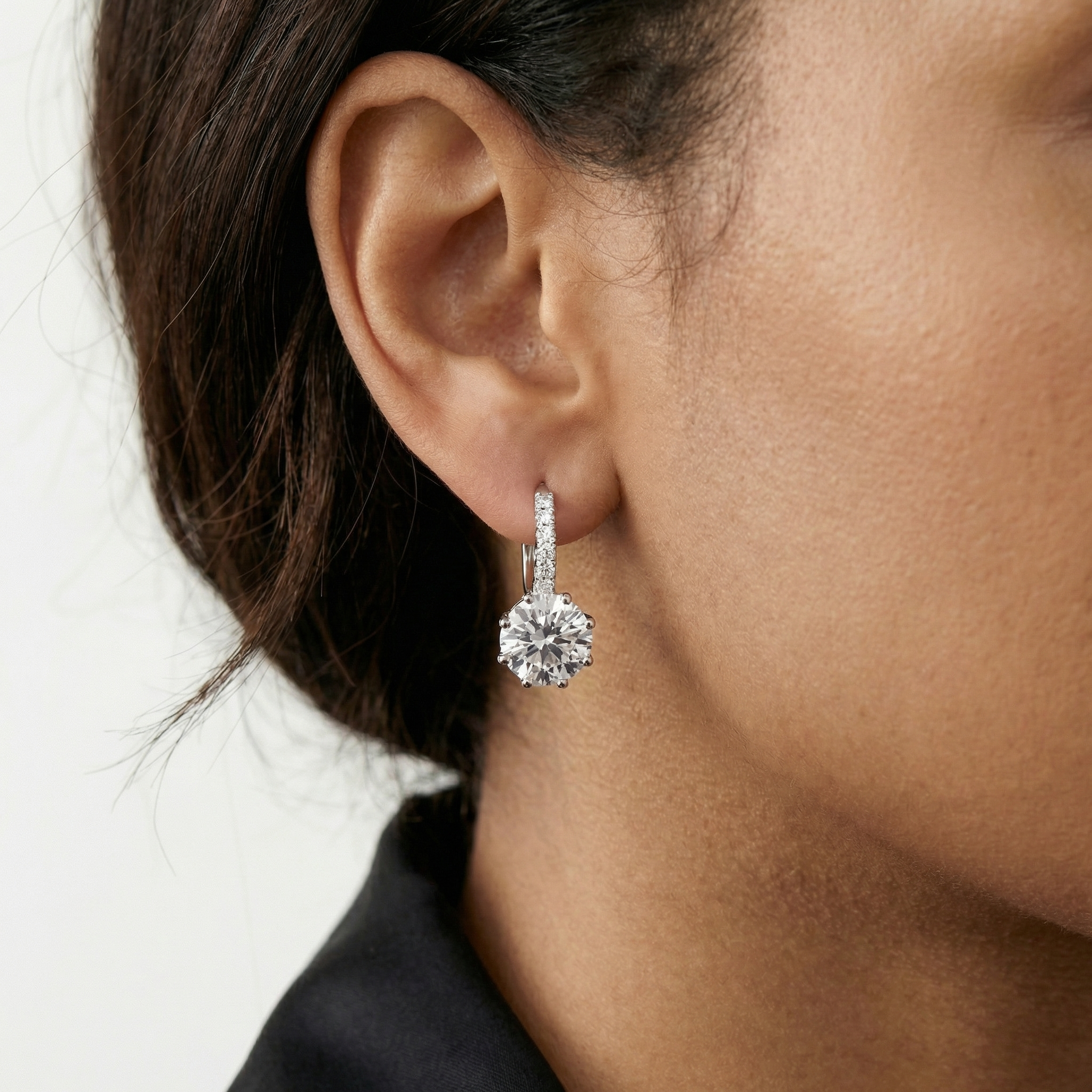 Vesper Moissanite Earring