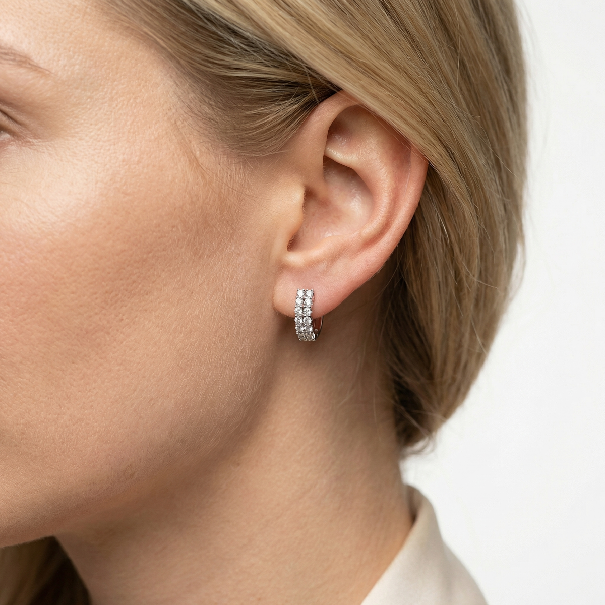 Round Huggie Earrings – Noelle
