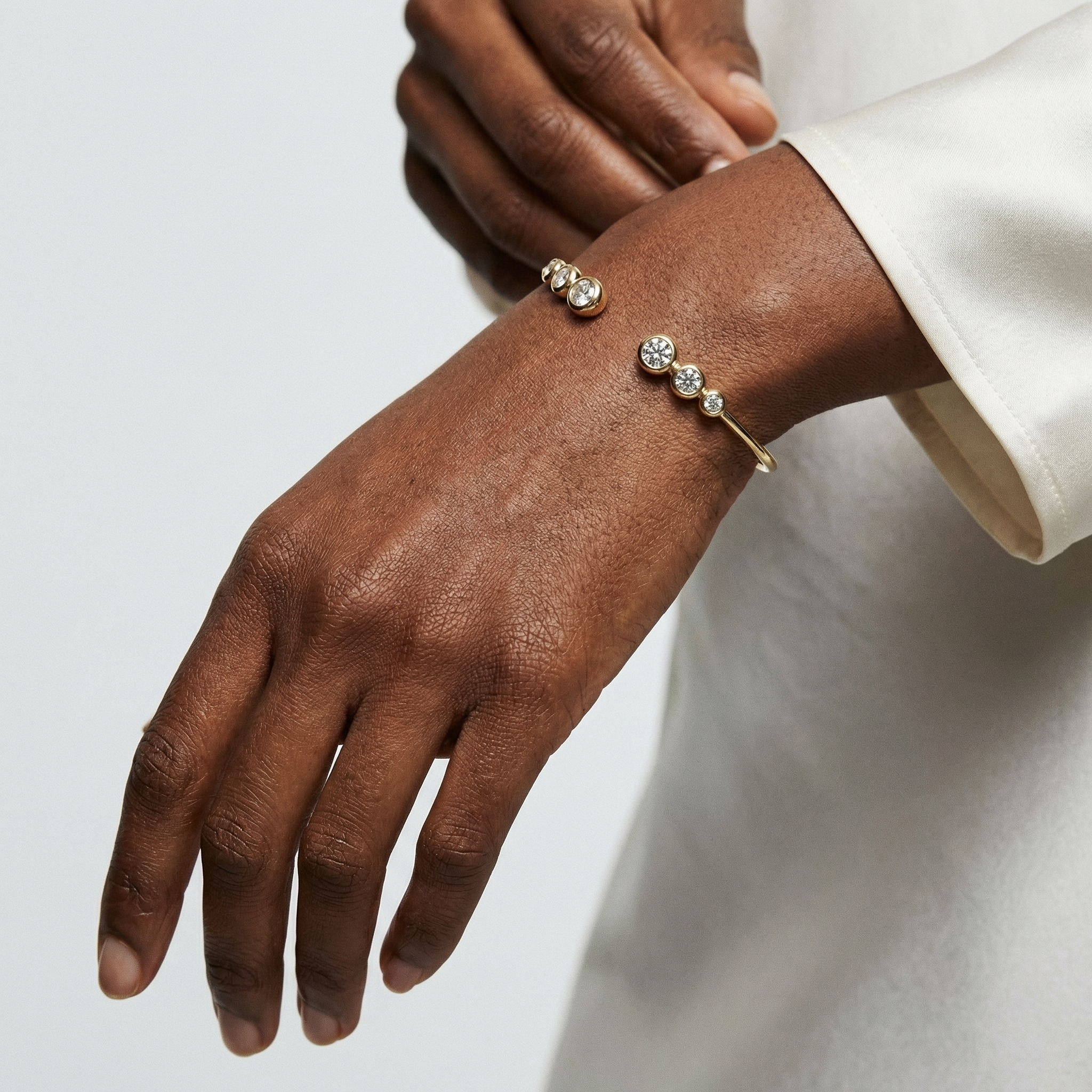 Trine Moissanite Bracelet