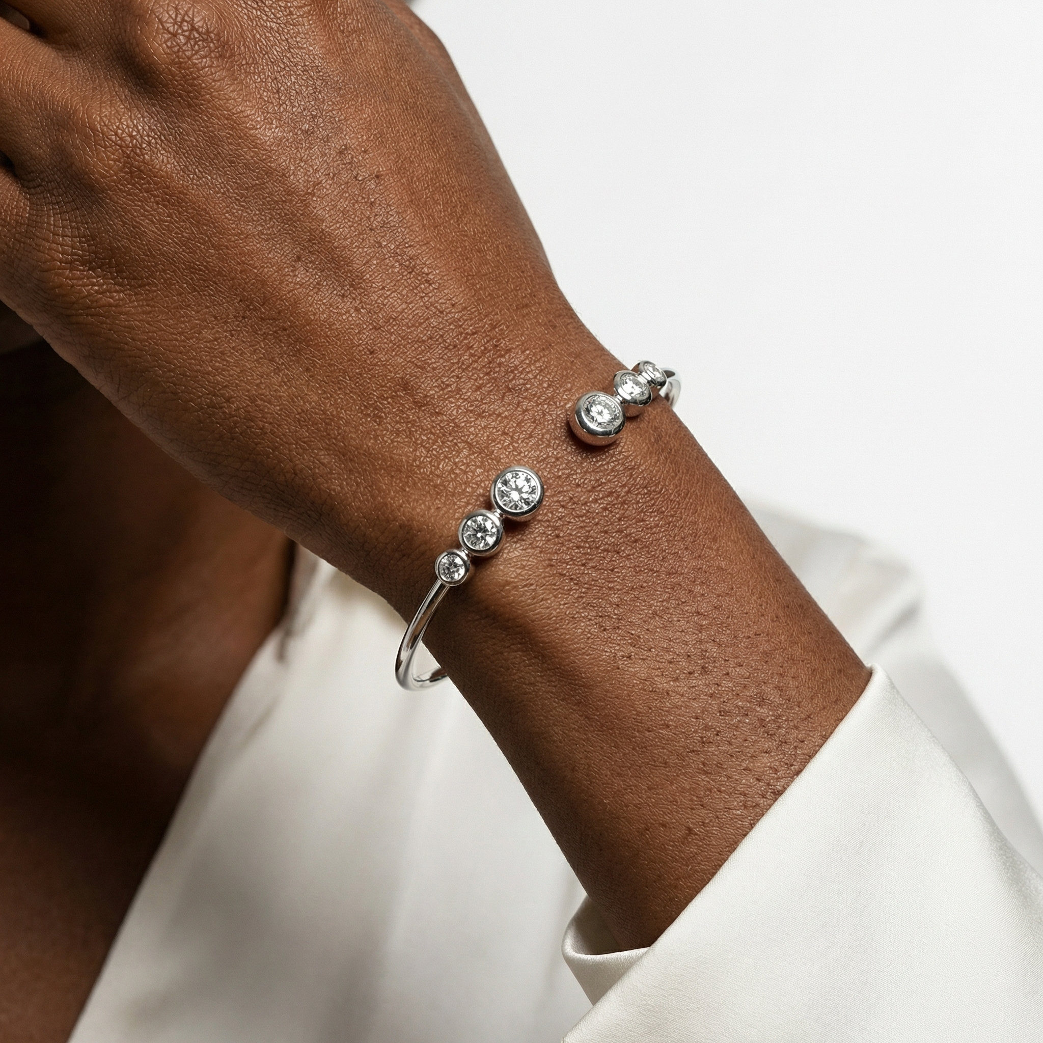 Trine Moissanite Bracelet
