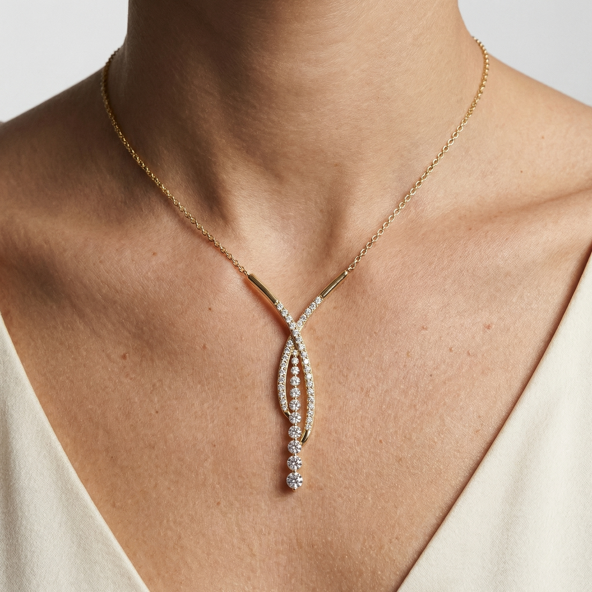 Pavé Chain Necklace – Odara