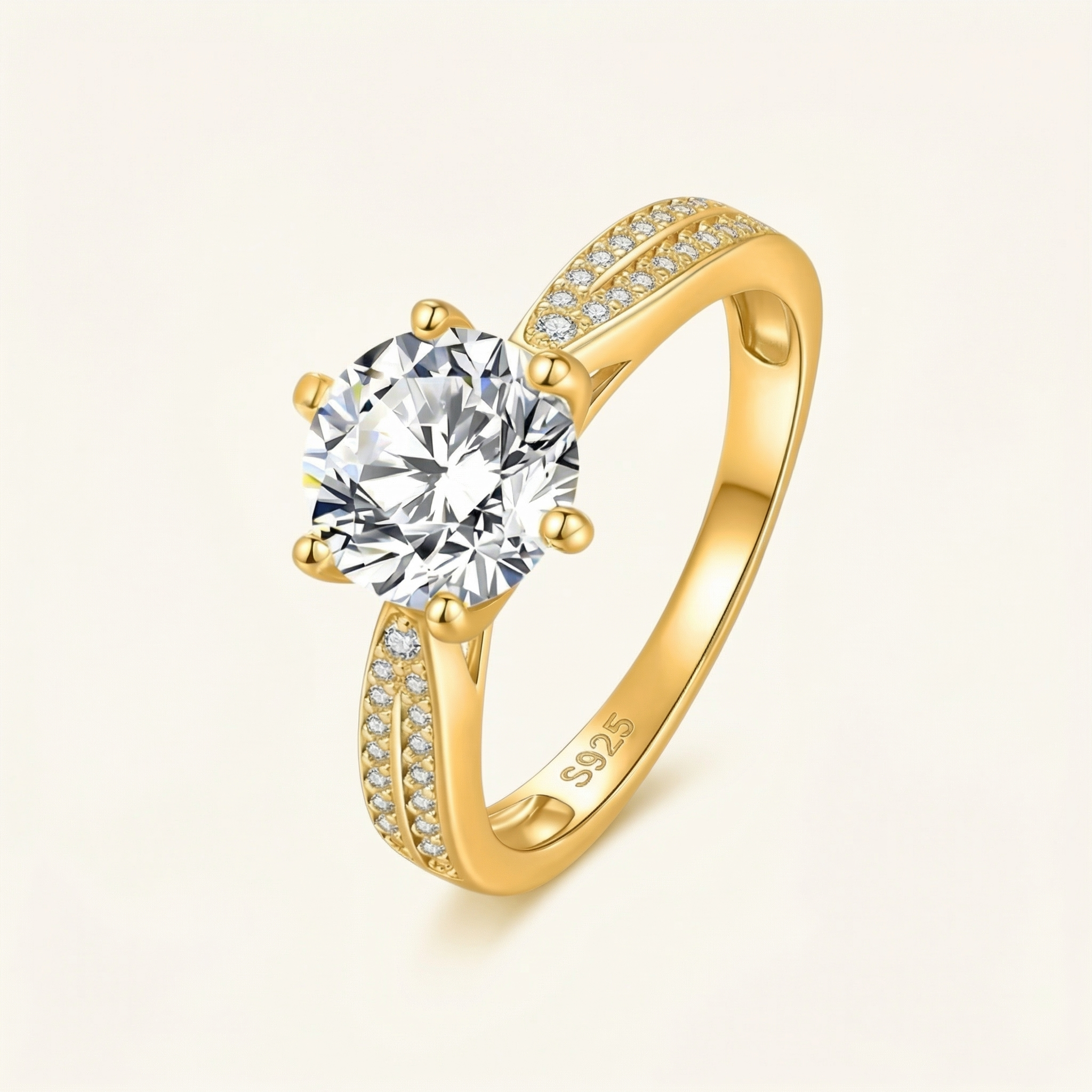 Una Moissanite Ring