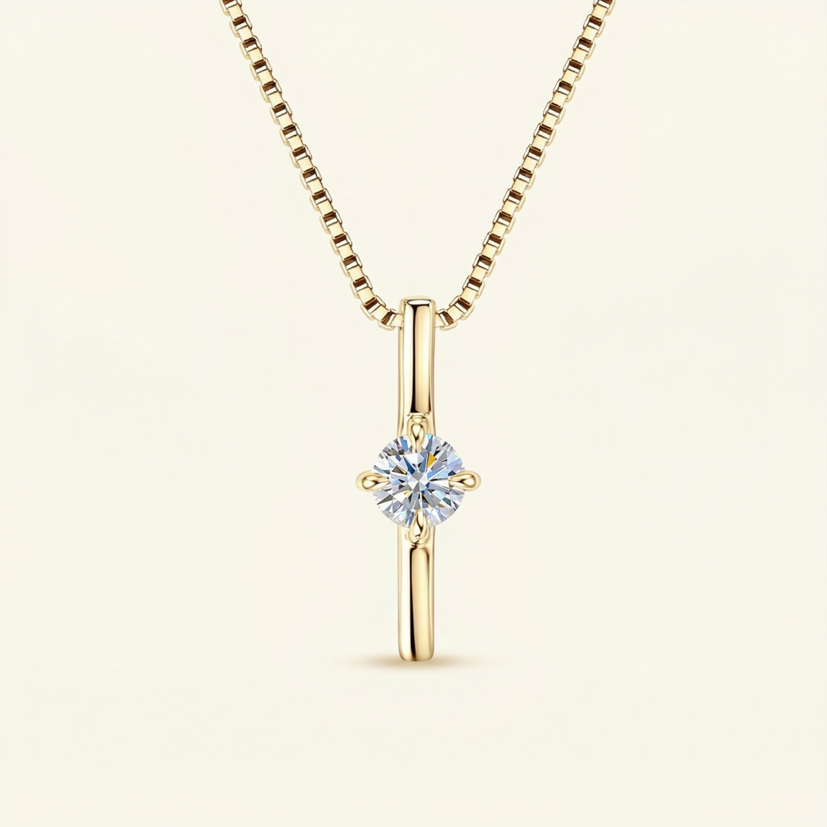 Round Bar Pendant Necklace – Cailine