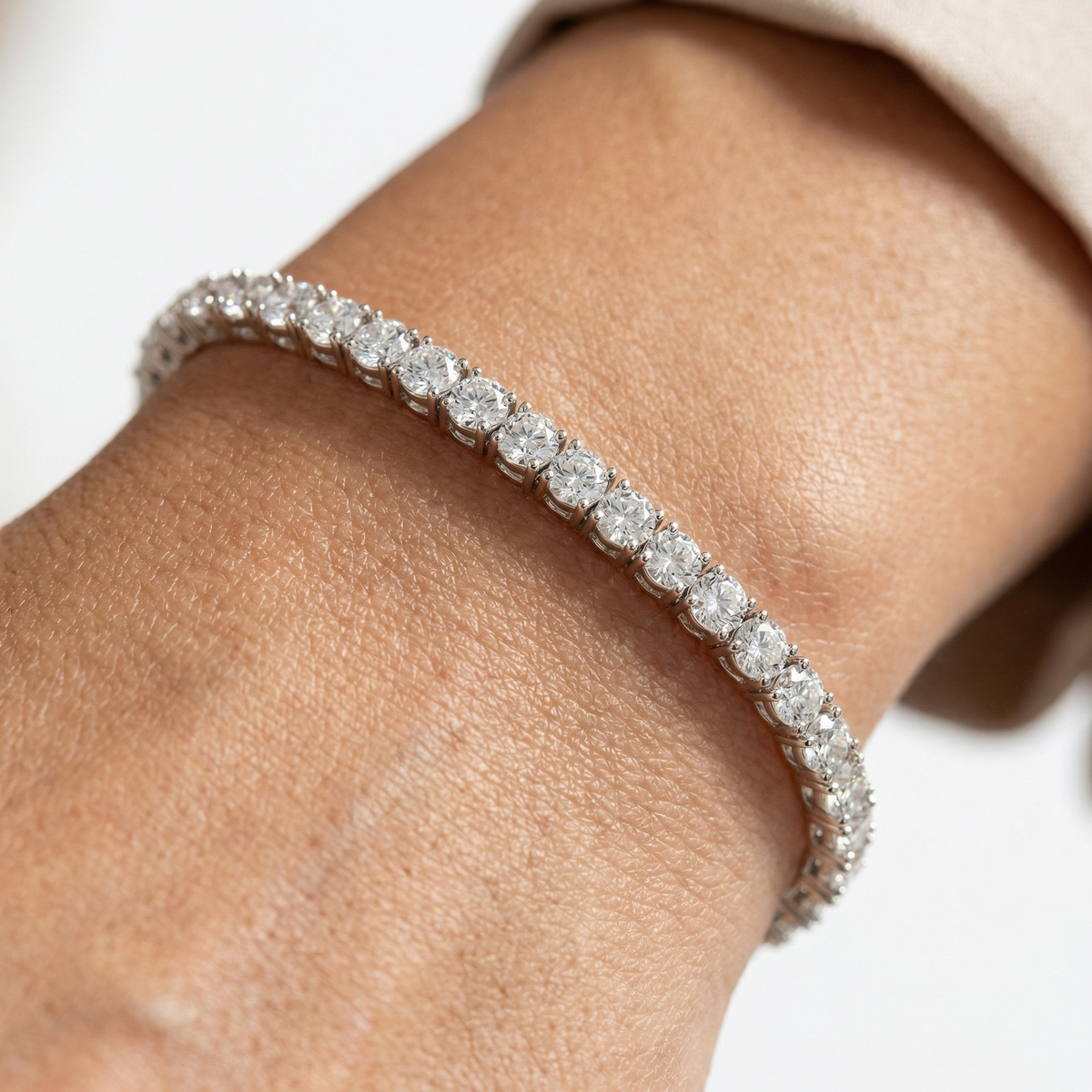 4mm Tennis Bracelet – 18k Gold