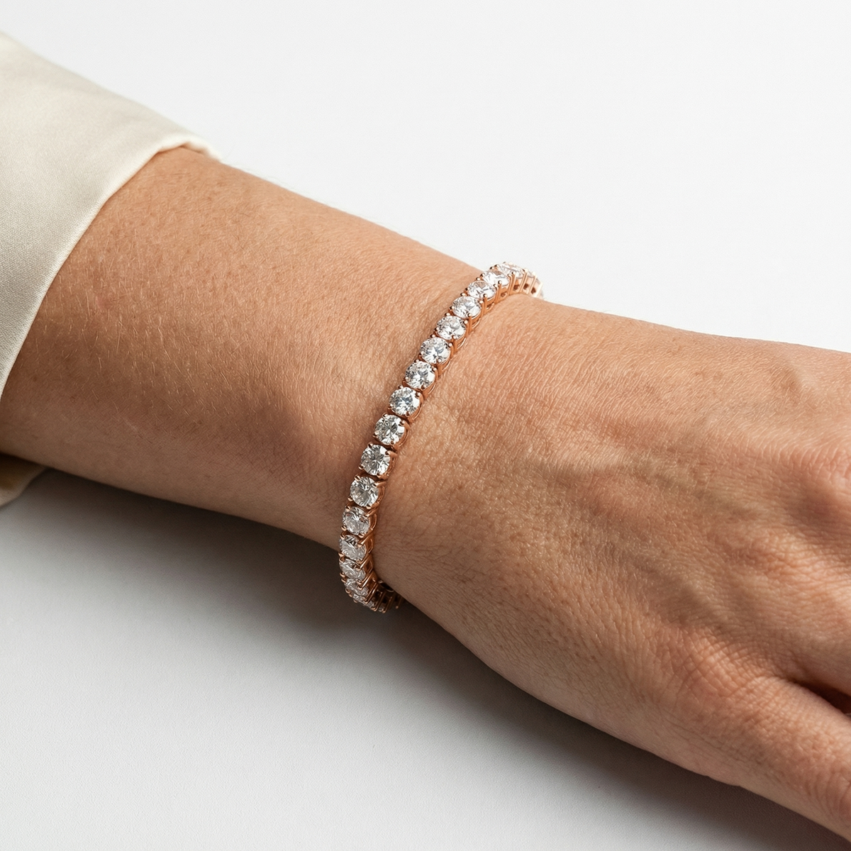 5mm Tennis Bracelet – 18k Rose Gold